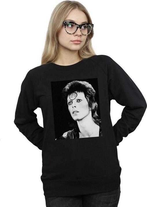 Actual product image David Bowie Womens/Ladies Ziggy Looking Sweatshirt (M)