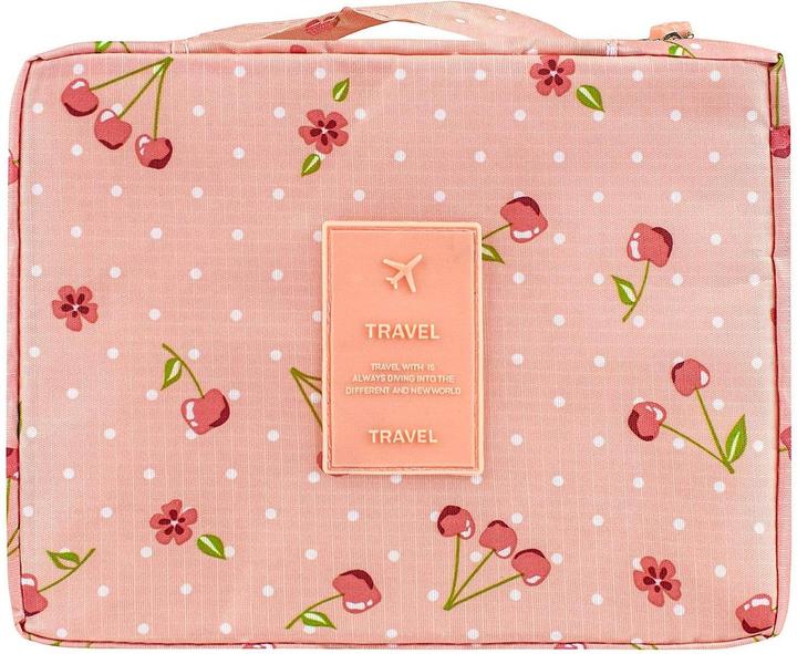 Immagine prodotto JTI Borsa da bagno da viaggio - Rosa con ciliegie