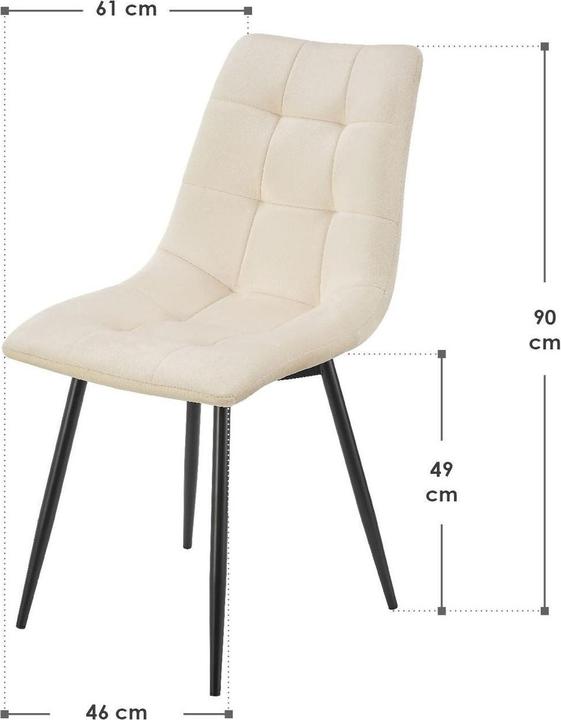 Image du produit Juskys Esszimmerstuhl Blanca Set