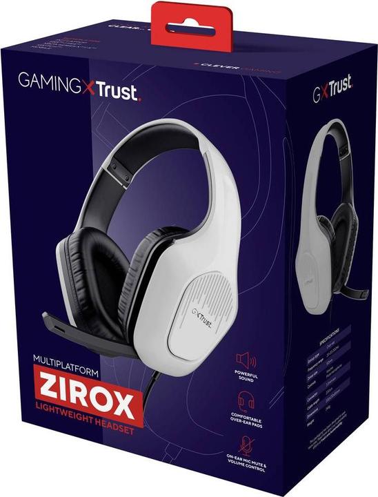 Immagine prodotto Trust CUFFIE ZIROX GXT415W - BIANCO (Cablato)