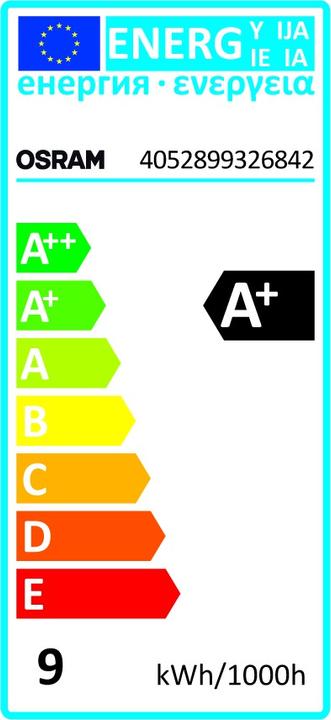 Energie-Label Osram Led Value Classic A (E27, 8.50 W, 806 lm, 1 x, F)