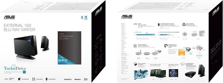 Produktbild ASUS Bw-16d1h-U Pro (Blu-ray Laufwerk, Blu-ray Brenner, CD Brenner, CD Laufwerk, DVD Brenner, DVD Laufwerk)