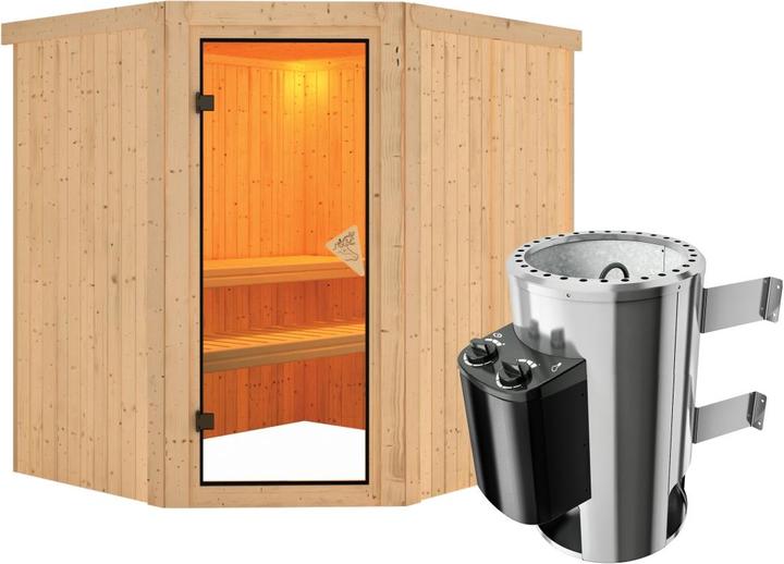 Porte entièrement vitrée en bronze