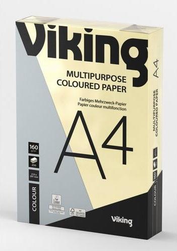 Actual product image Office Depot Copy paper Contrast A4 160 g/m² Pastel Yellow (160 g/m², 250 x, A4)