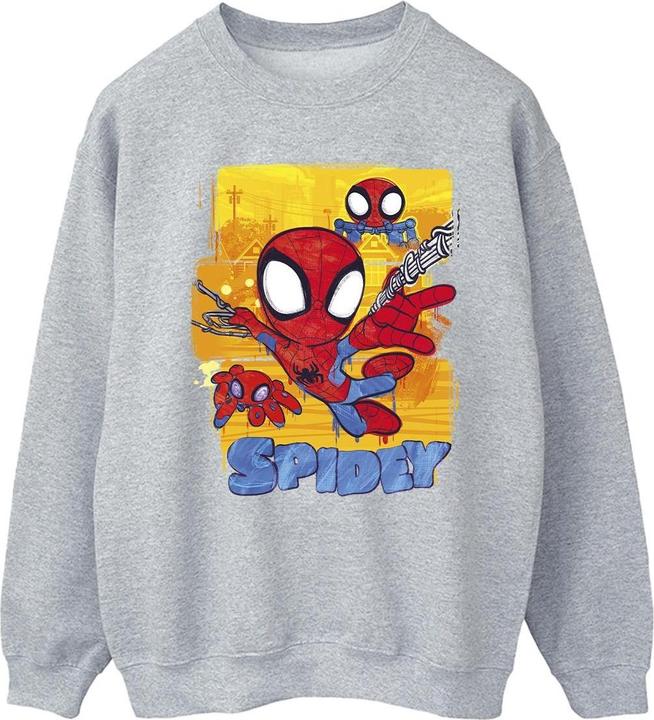 Actual product image Mens Spidey And His Amazing Friends Flying Sweatshirt (4XL)