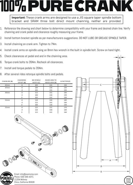 Image du produit Paul Component Engineering Paul Component 100 Percent Pure Paul Kurbel, 175mm, silver (175 mm)
