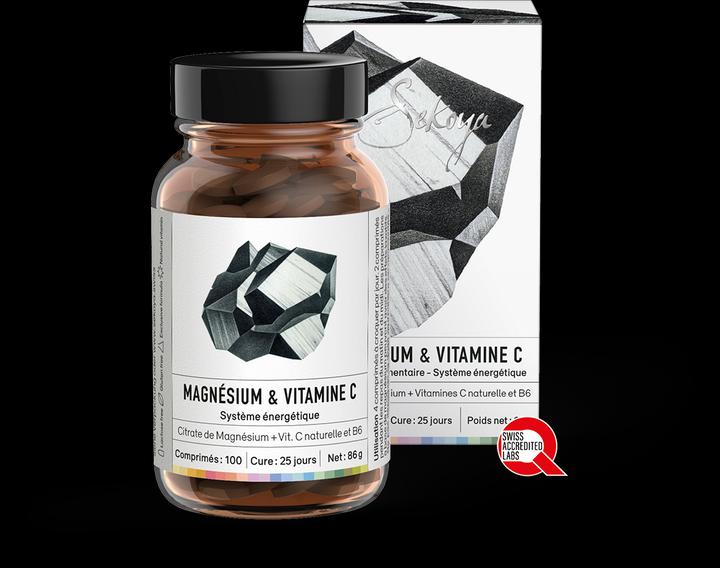 Sekoya Magnesium & Vitamin C | Eine wirkungsvolle 2-in-1 Formel (100 Stück)