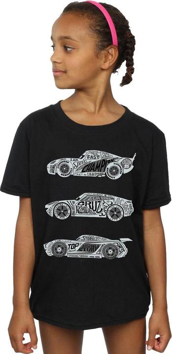 Immagine prodotto Disney Cars Text Racers Maglietta Ragazze (152, 158)