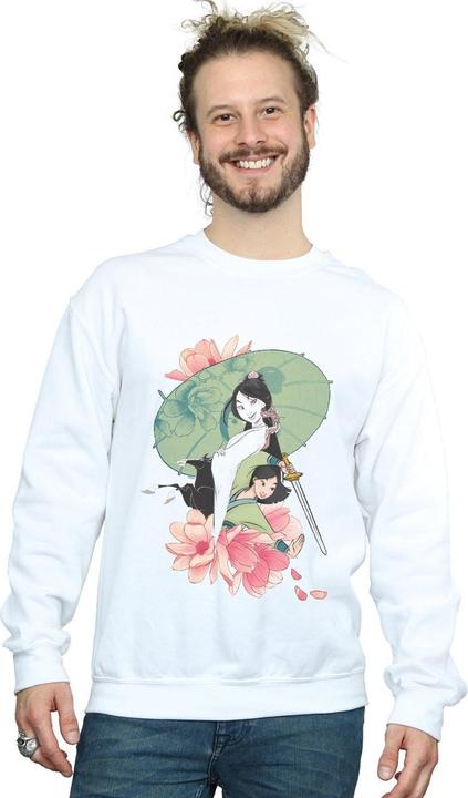 Actual product image Disney Mens Mulan Magnolia Collage Sweatshirt (XXL)