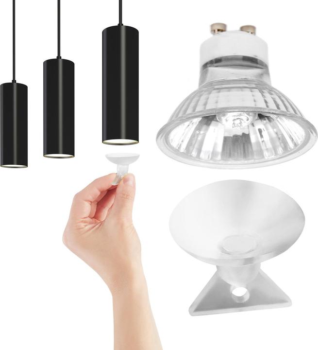 Actual product image tectake Pendant light Lumea, 4-flame, length-adjustable cables (GU10)