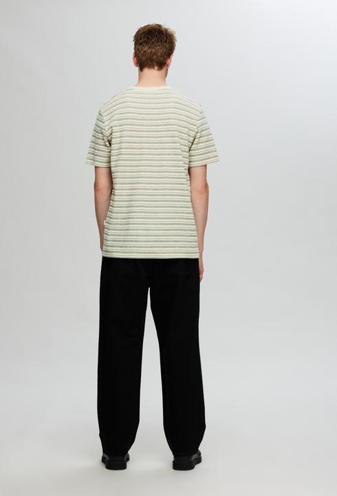 Actual product image Selected Homme Slhsune Stripe Pocket Ss O-Neck Tee (L)