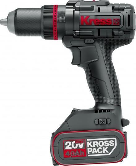 Actual product image Kress KUC35 20 V cordless impact drill 140 Nm 2 x 4.0 Ah charger 6A Stack...