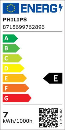 Energy Label Philips Lamp (E27, 6.50 W, 806 lm, 1 x, E)