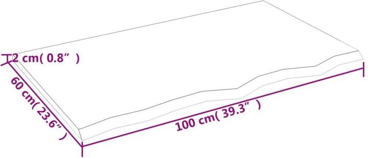 Actual product image VidaXL Gianna (100 x 2 x 60 cm)