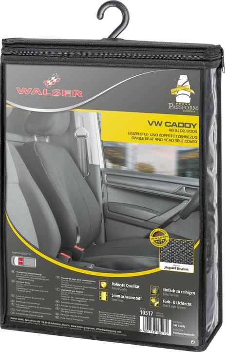 Produktbild Walser Sitzbezüge für VW Caddy Einzelsitz vorne aus Polyester BJ 02/2004 heute