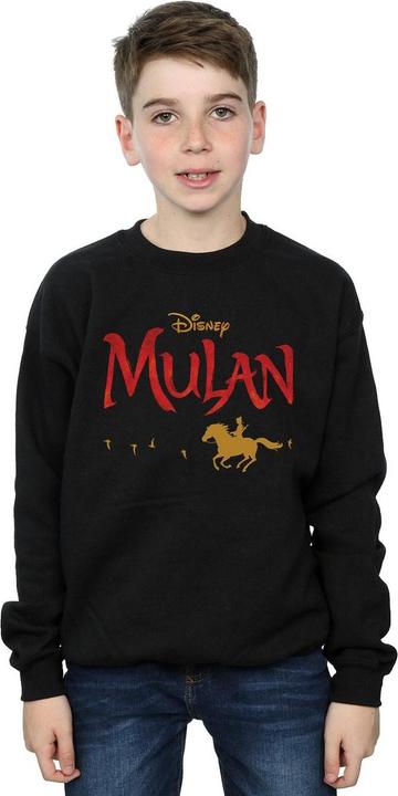 Actual product image Disney Boys Mulan Movie Logo Sweatshirt (104)