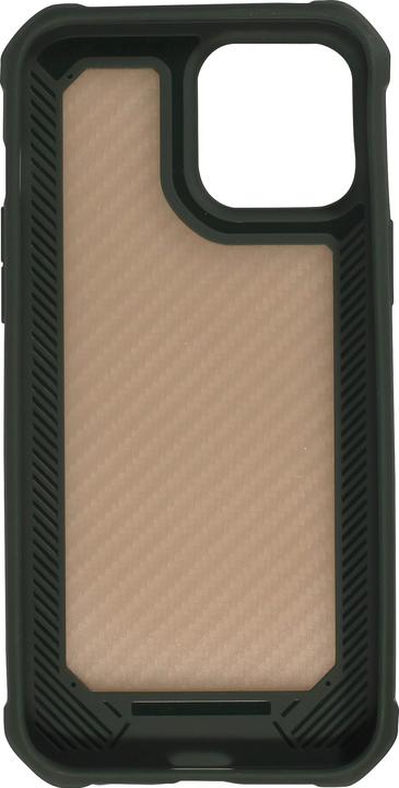 Produktbild PhoneLook Hülle Military Elite kompakt Cover mit semi-transparentem Carbon Rücken (Apple iPhone 14 Pro)