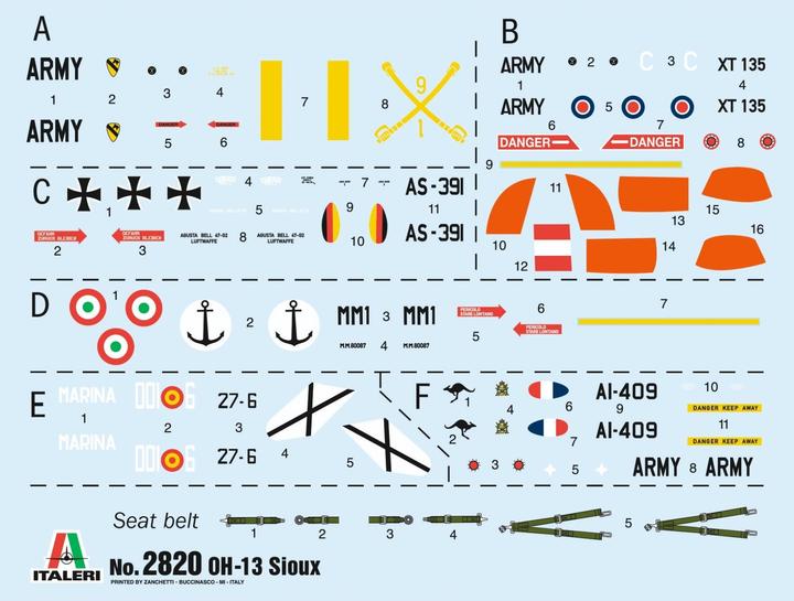 Actual product image 1:48 OH-13 Scout Helicopter Korea War