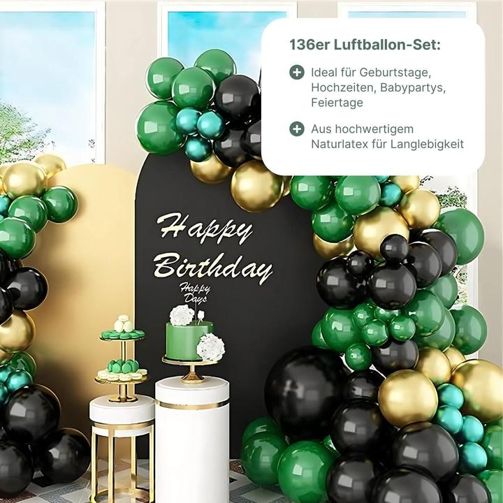 Actual product image Hermex Set of 136 balloons Balloon garland Party balloons Balloon arch Birthday balloons