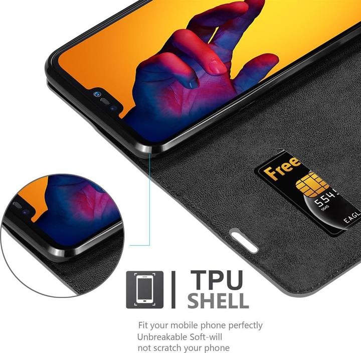 Image du produit Cadorabo Book Invis. Étui magnétique (Huawei Nova 3E)