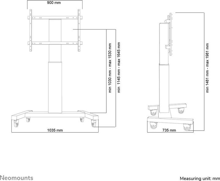 Immagine prodotto Neomounts M2250 (Universale, 100", 150 kg)