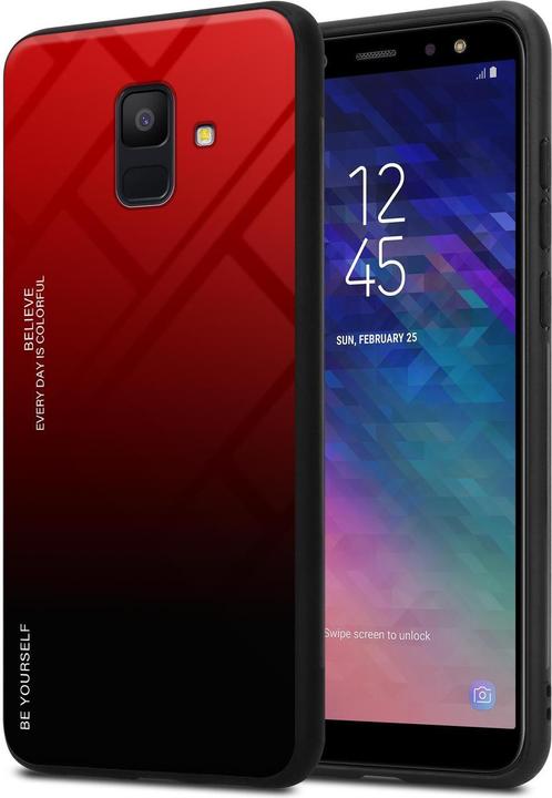 Produktbild Cadorabo TPU 2 Farben Glas Cover (Samsung Galaxy J6 (2018))