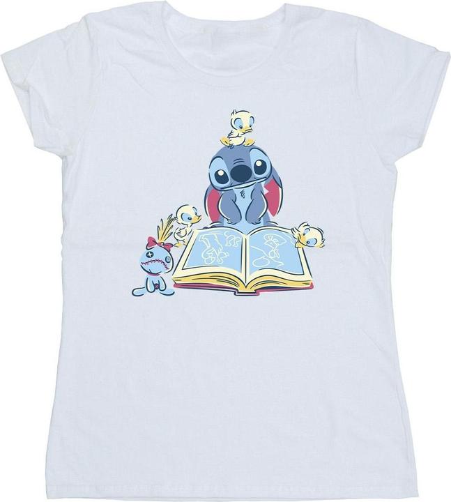 Produktbild Disney Lilo & Stitch Reading A Book TShirt (XXL)