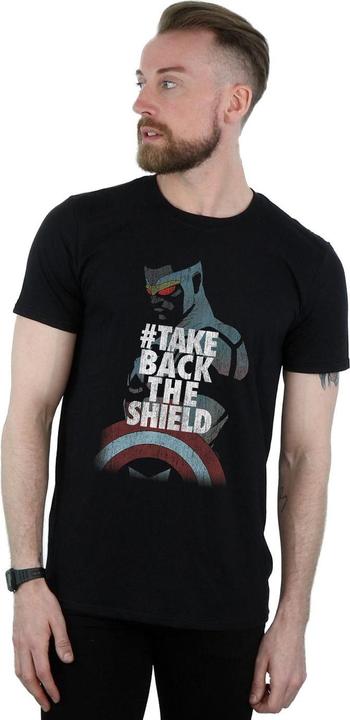 Produktbild Captain America Sam Wilson Take Back The Shield TShirt (XXL)