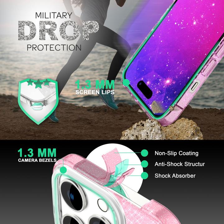 Produktbild Nalia Glitzer Hülle (Apple iPhone 14 Pro Max)