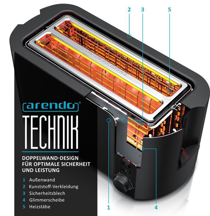 Actual product image Arendo Toaster