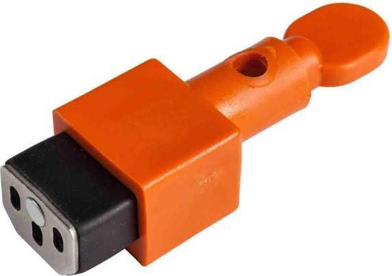 Brady Etichetta di sicurezza mini lockout, plastica, nero e rosso su bianco, 50,8 x 63,5 mm, etichettatura