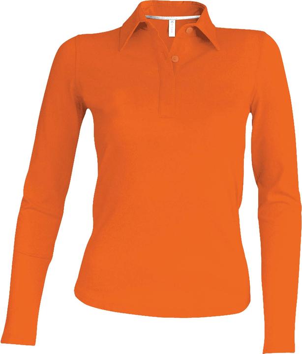 Produktbild Kariban Damen Poloshirt mit langen Ärmeln (M)