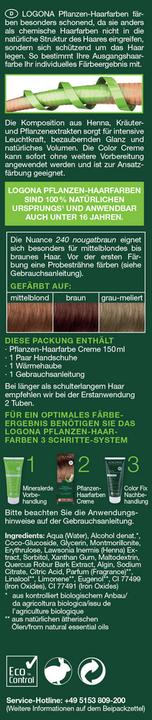 Actual product image Logona Plant Cream (240 nougat brown)