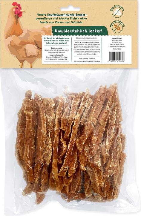 Produktbild Knuffelwuff Snack Hühnerbrust-Streifen 500 g, Snackart: Leckerli (500 g)