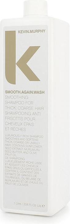 Actual product image Kevin Murphy Anti-frizz shampoo for thick and unruly hair Smooth Again Wash - 1 litre (1000 ml, Liquid shampoo)