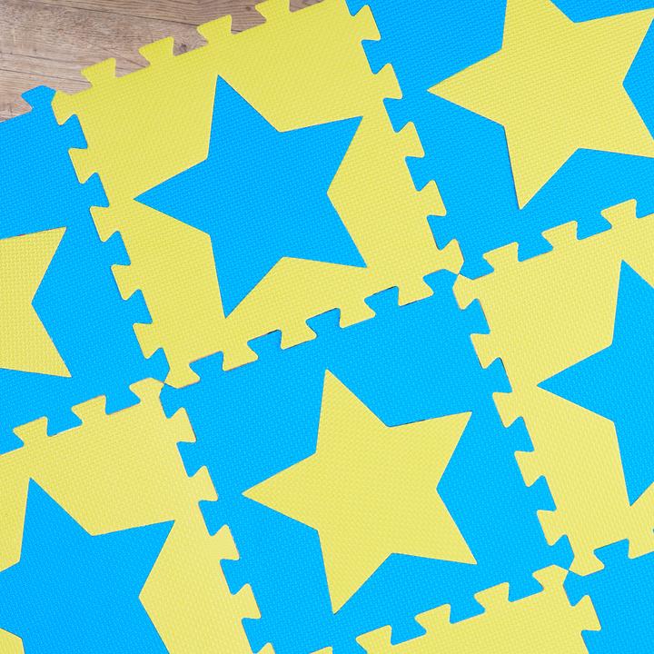 Actual product image Relaxdays Puzzle mat stars (32 x 32 x 1 cm)