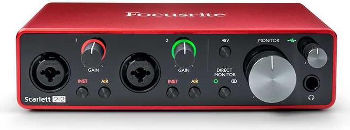 Actual product image Focusrite Scarlett 2i2 3rd gene (USB)