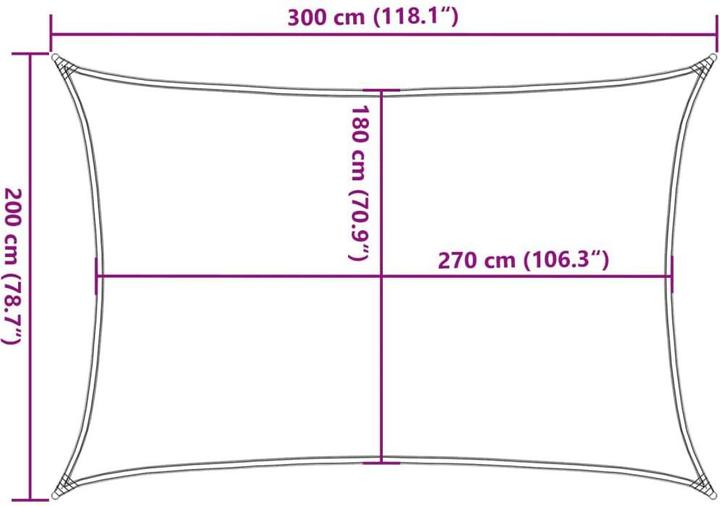 Image du produit VidaXL Sonnensegel (200 x 300 cm)