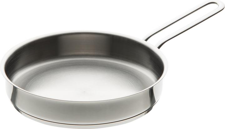 Produktbild WMF Edelstahlpfanne Bratpfanne 18cm Pfanne klein Induktion unbeschichtet (18 cm, Bratpfanne, Edelstahl)