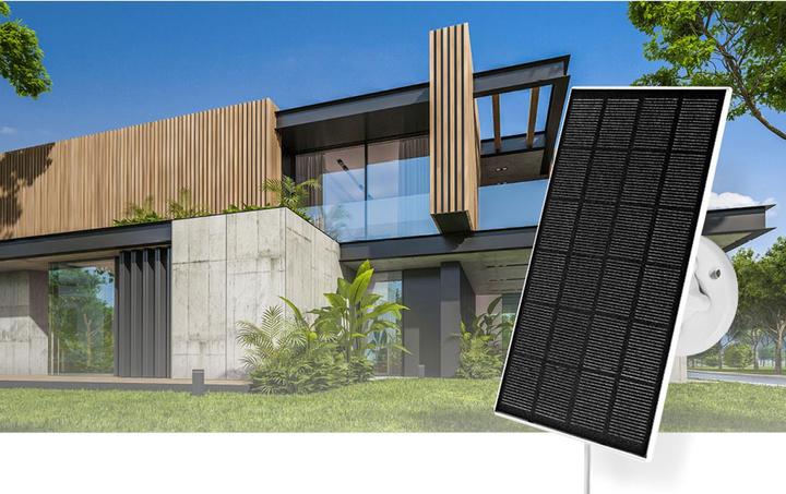 Immagine prodotto Nedis Pannello solare 4,5 V DC 0,5 A A Micro USB Lunghezza cavo: 3,00 m Accessori per: WIFICBO30WT (3 W)