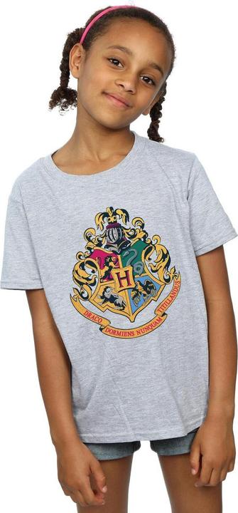 Actual product image Girls Hogwarts Crest Gold Ink Cotton T-Shirt (152, 158)