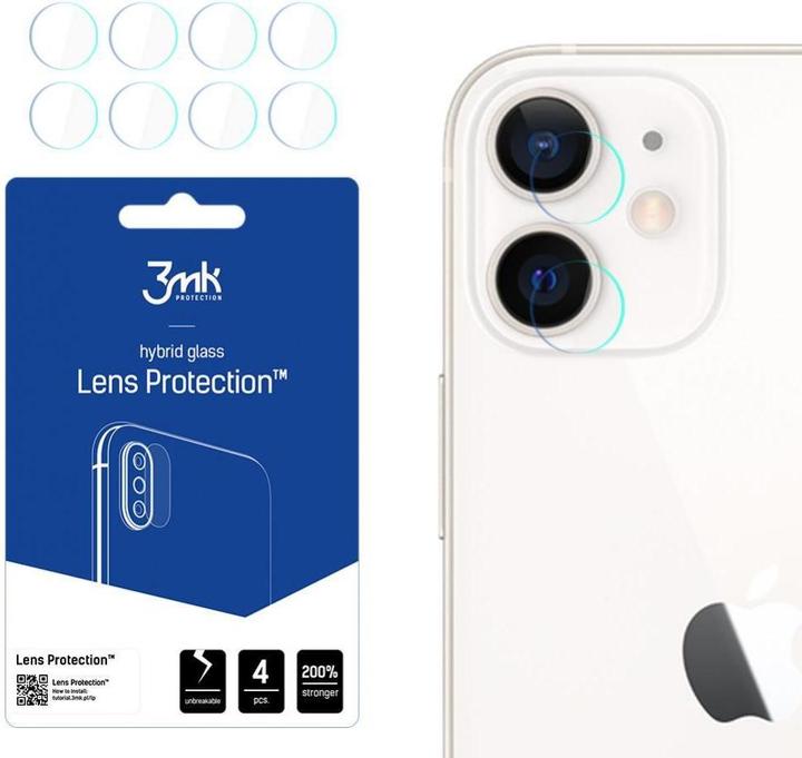 Actual product image 3MK Camera protection glass, camera glass (1 Piece, Apple iPhone 12)