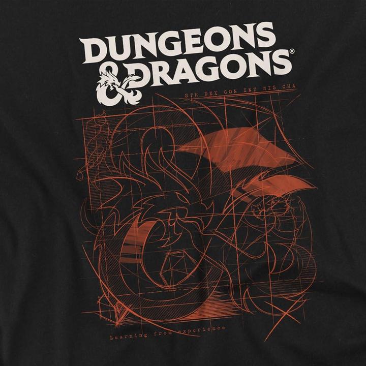 Actual product image Dungeons & Dragons Mens Sketch T-Shirt (4XL)