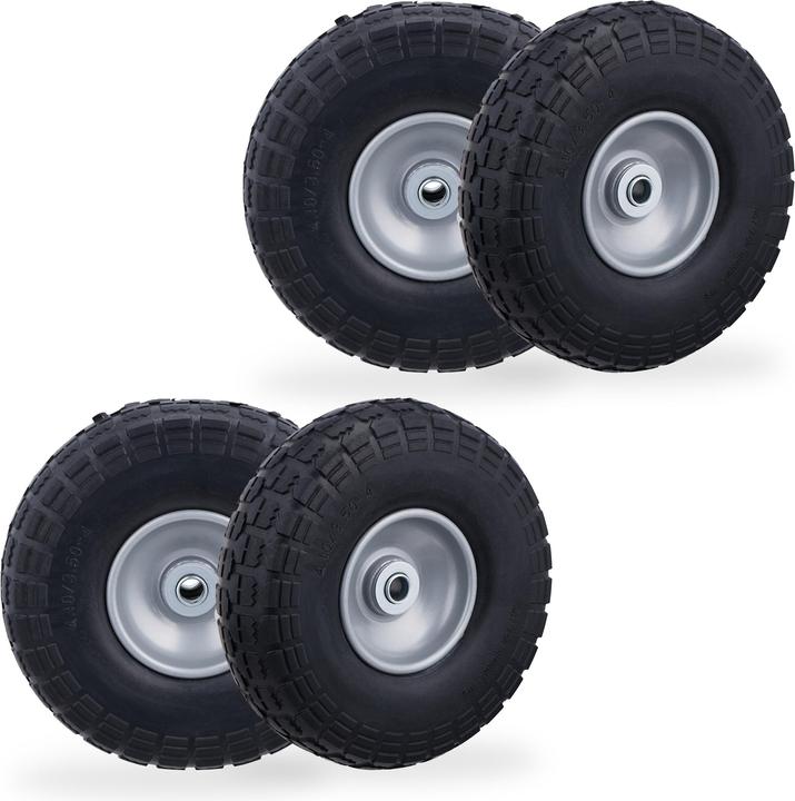 Relaxdays 4x Sackkarrenrad (150 kg)