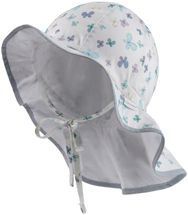 Produktbild Sterntaler Sonnenhut mit Nackenschutz Schmetterlinge Weiss Gr. 51 (51)