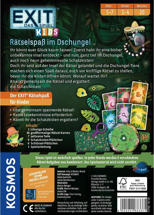 Image du produit Kosmos Casse-tête dans la jungle (Allemand)