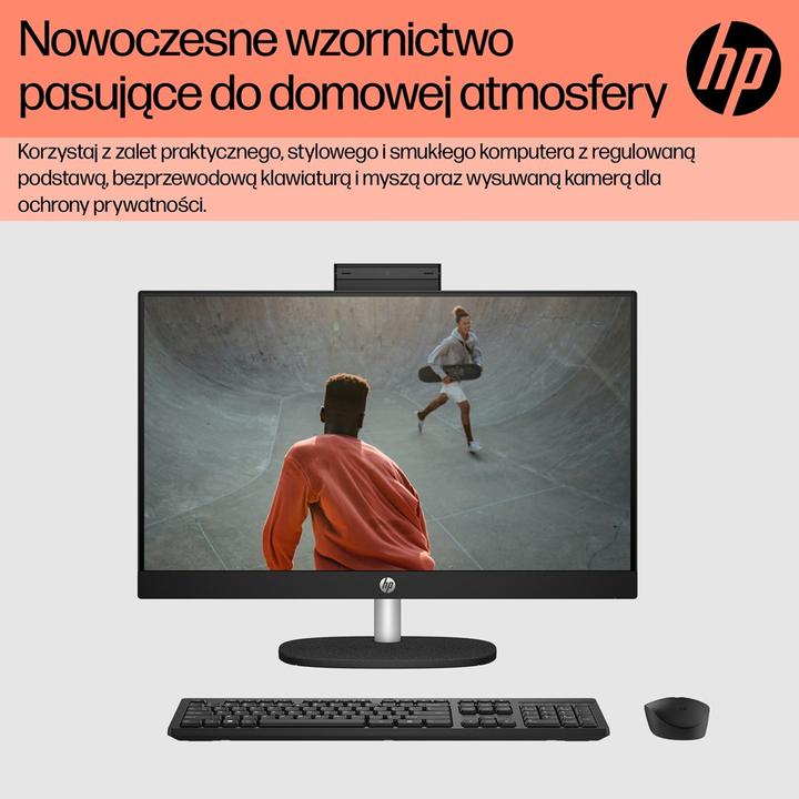 Actual product image HP AIO 24-cr0008nw Athlon Silver 7120U 23.8 FHD AG IPS 8GB DDR SSD5256 Radeon 610M Win11 2Y Shell Wh (AMD Athlon Silver 7120U, 8 GB, 256 GB)