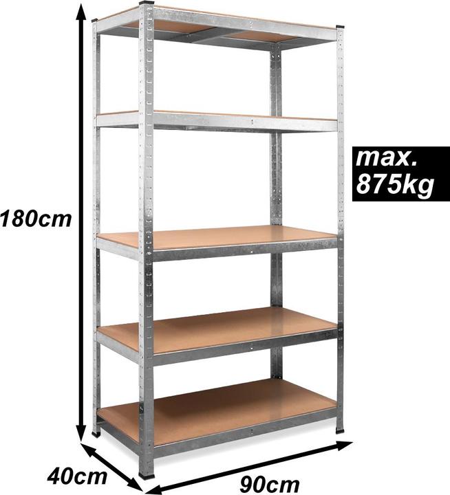 Produktbild Deuba Schwerlastregal 10er Set