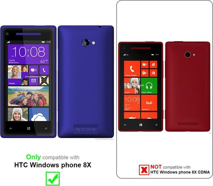 Actual product image Cadorabo Chain case for HTC Windows Phone 8X necklace cover adjustable