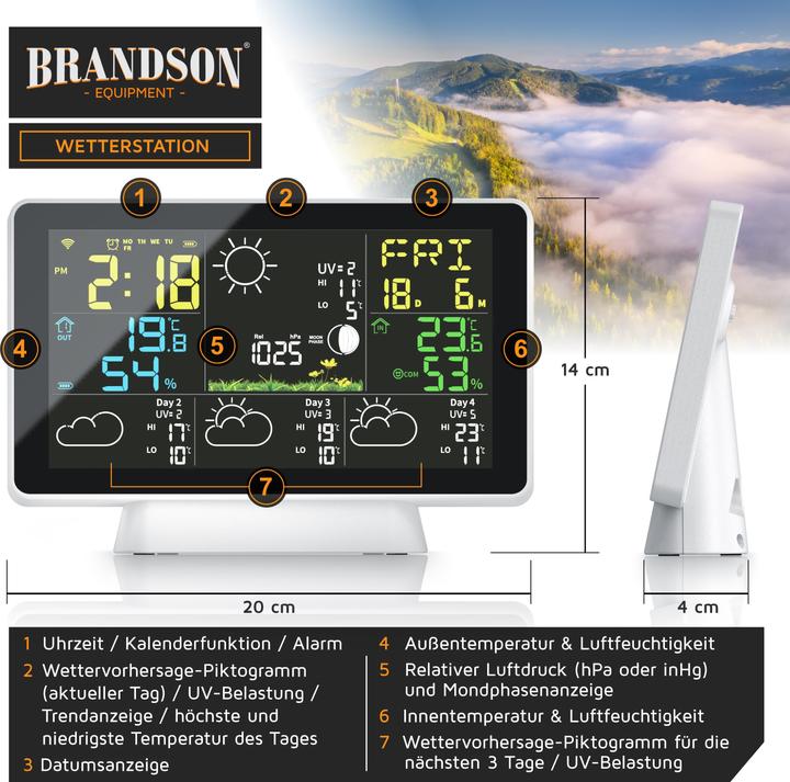 Actual product image Brandson Weather station
